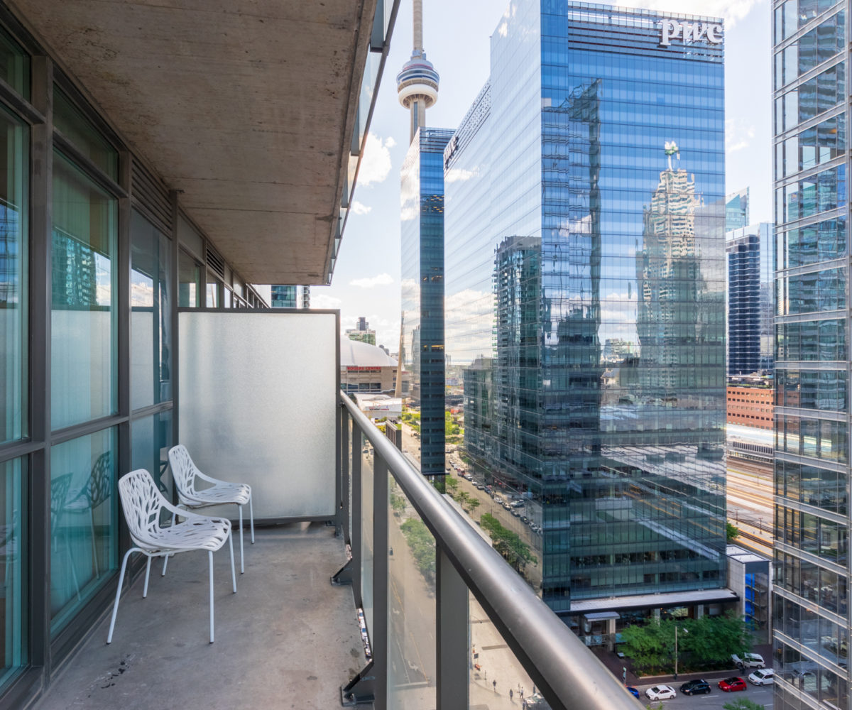 Suite for Rent at Maple Leaf Square Downtown Toronto. Balcony