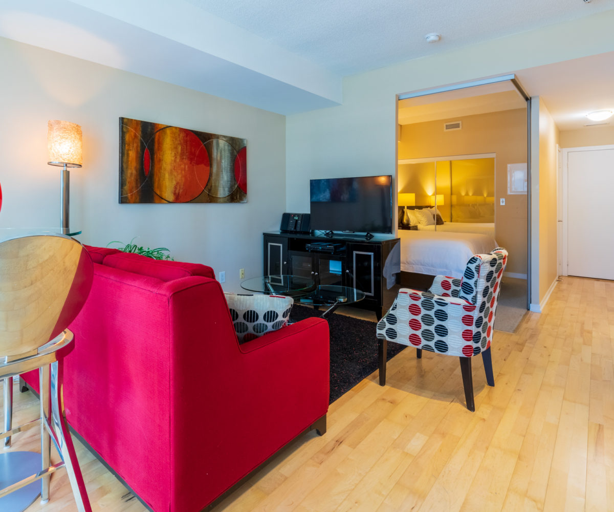 Suite for Rent at Maple Leaf Square Downtown Toronto, Living Room Entrance