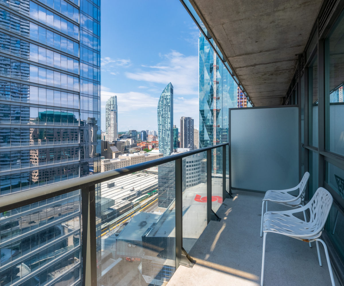 Suite For Rent at Maple Leaf Square Downtown Toronto. Balcony