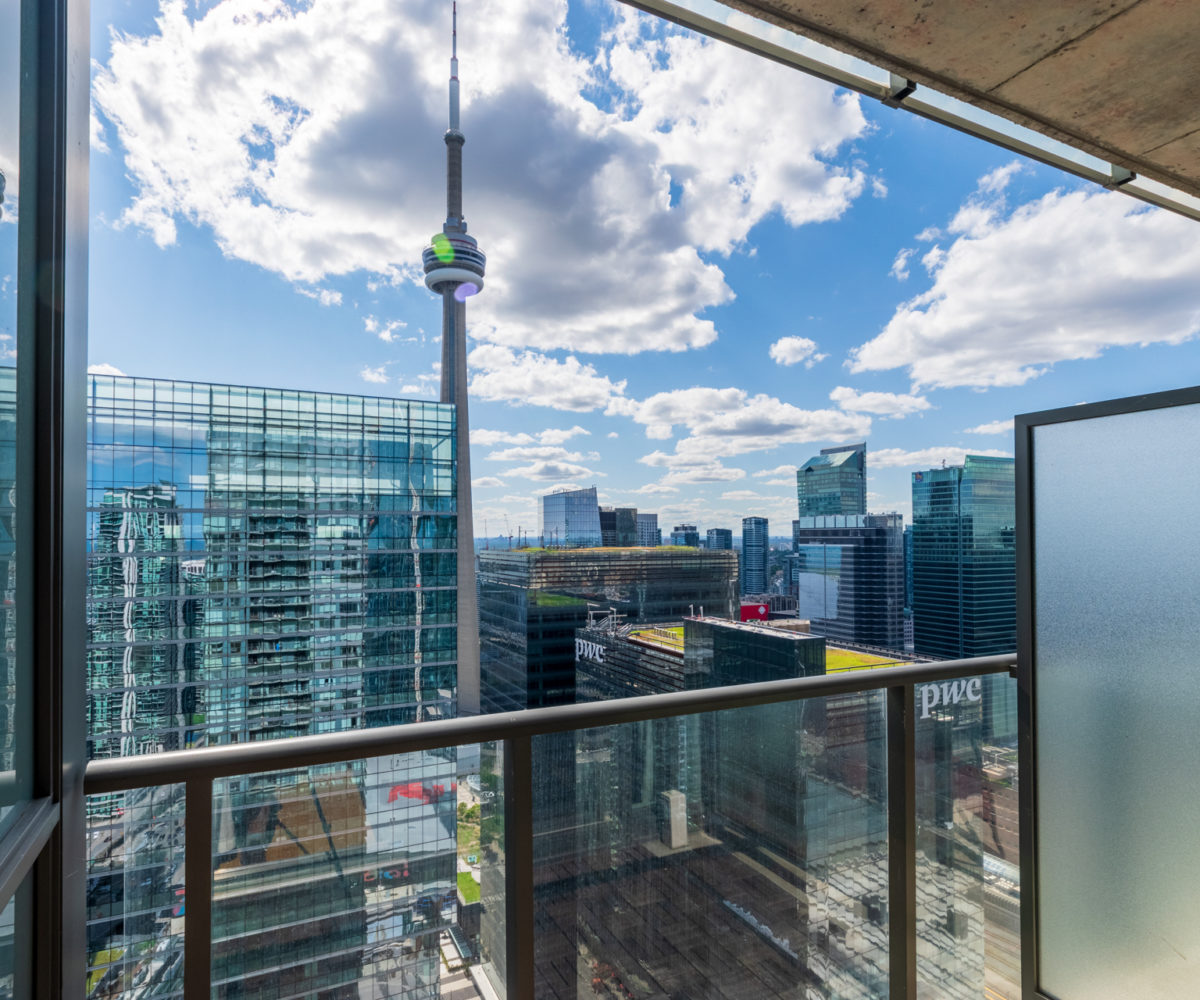 For Rent at Maple Leaf Square Balcony CN Tower