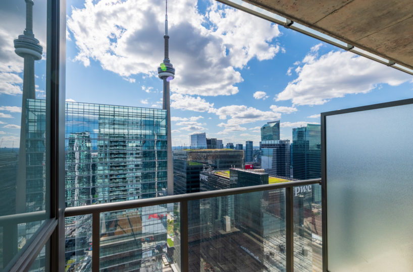 For Rent at Maple Leaf Square Balcony CN Tower