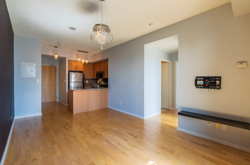 For Rent at Maple Leaf Square Living Room Kitchen Entrance