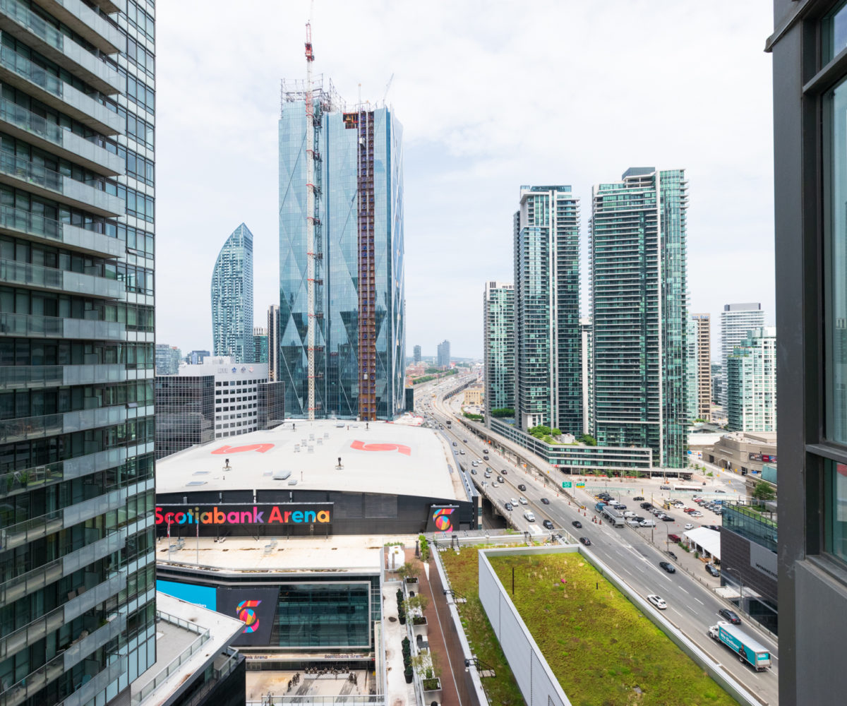 Suite for Rent at Maple Leaf Square Downtown Toronto, Balcony View, City Buildings