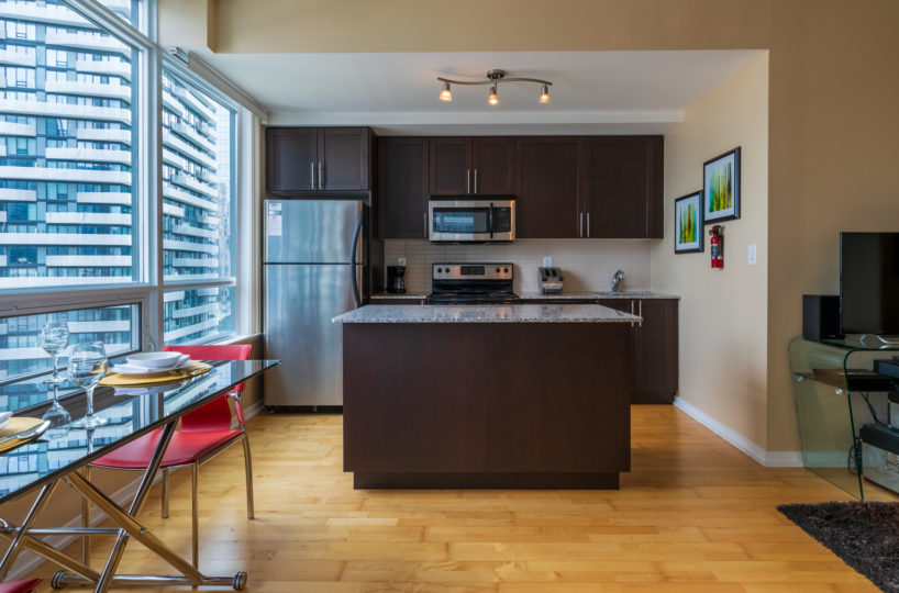 Suite for Rent at Maple Leaf Square Downtown Toronto, Kitchen Front