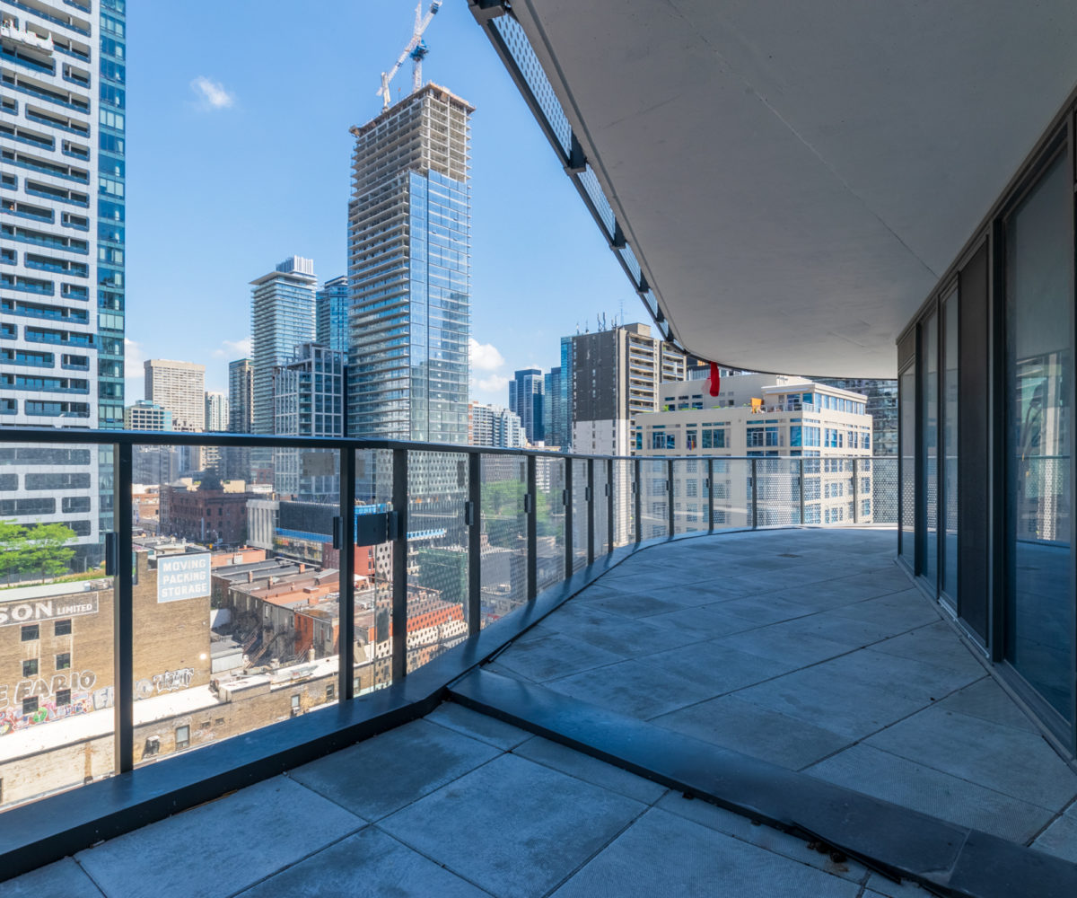 Rental Suite Balcony near Wellesley Station, Terrace, Beautiful view of Buildings