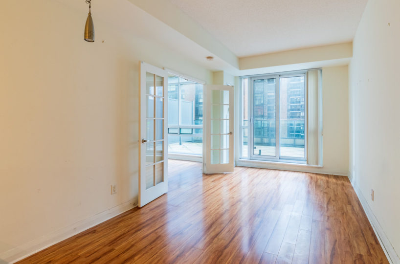 Condo Rental at Elev’n Residences. Toronto, Ontario. Living Room