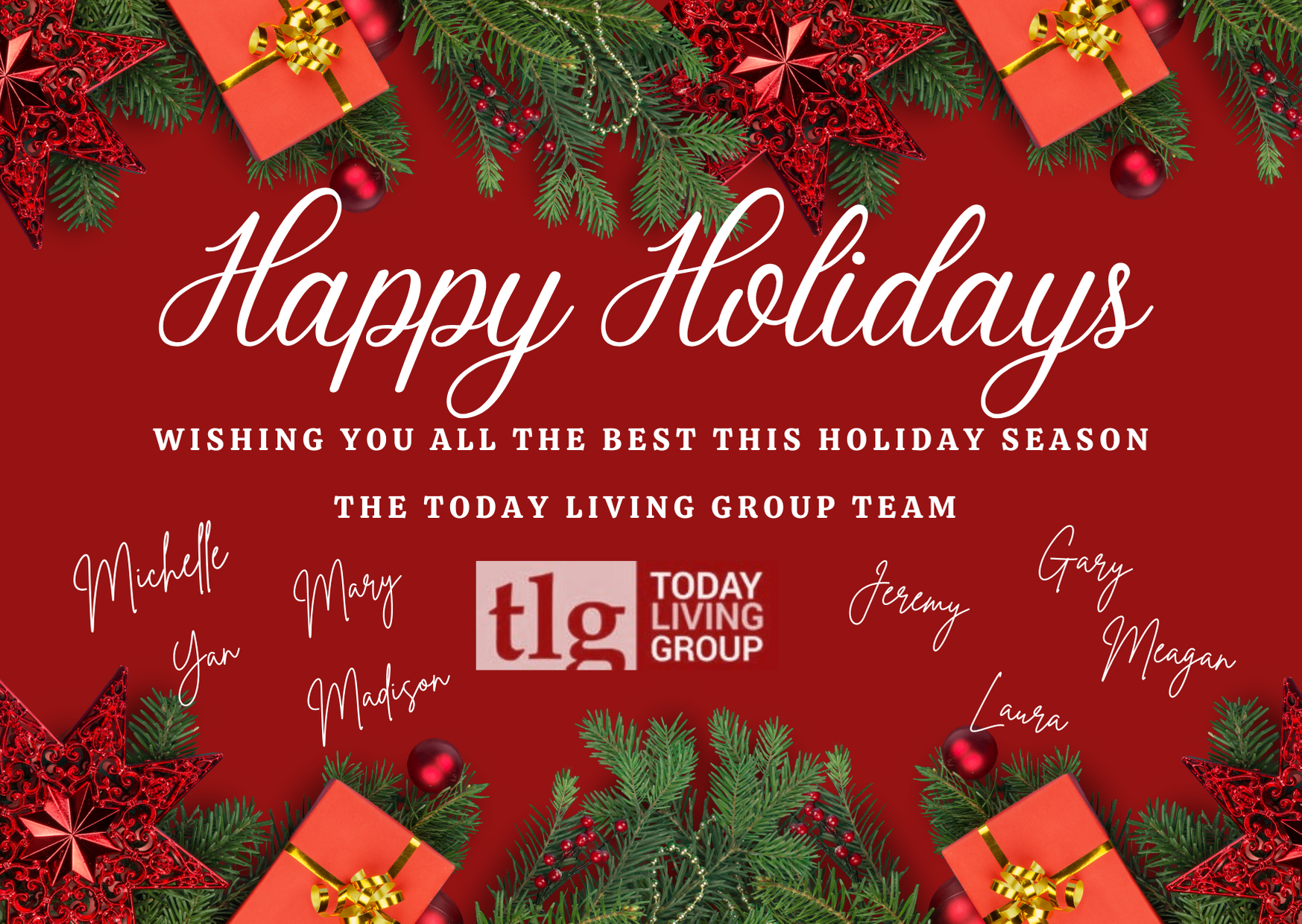 Happy Holidays Today Living Group